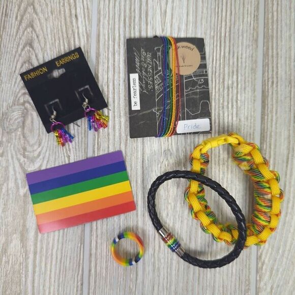 Bundle of PRIDE Rainbow Costume Fashion Jewelry Lot - Picture 1 of 5